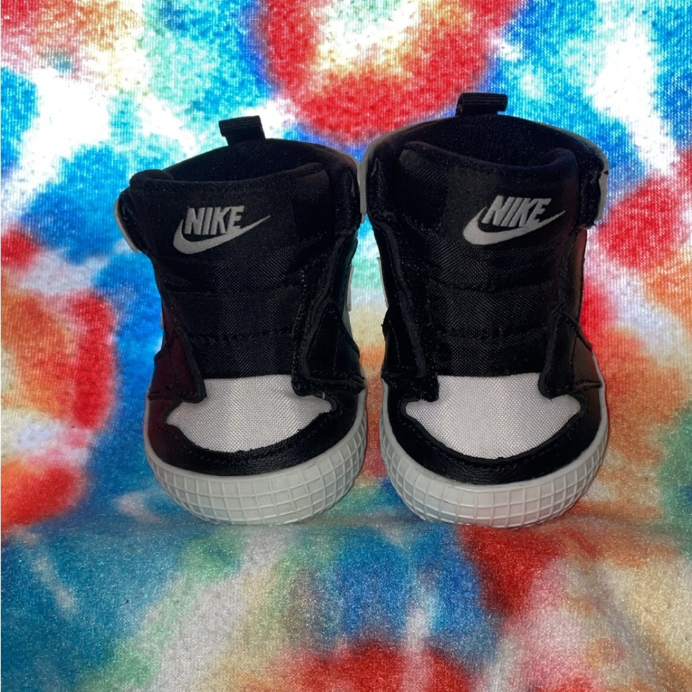 Jordan 1 Retro High OG "Black/White" Crib Bootie